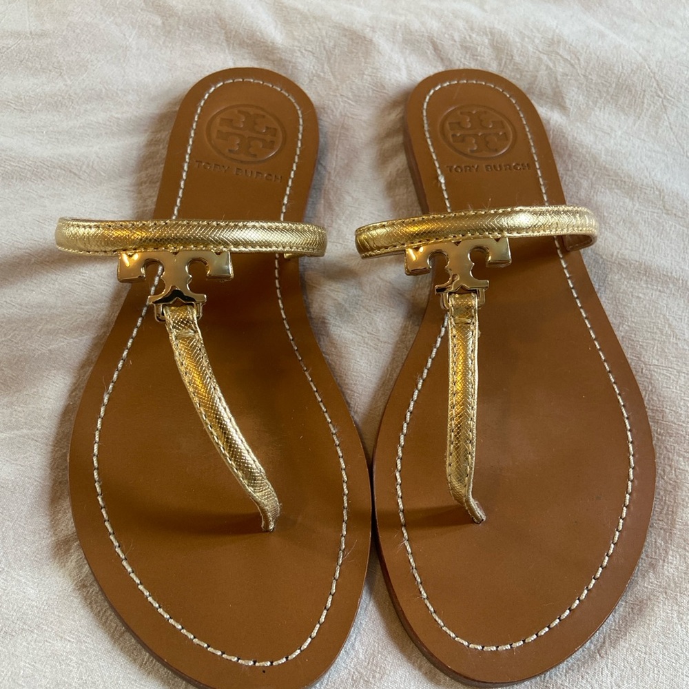 Tory Burch Gold Sandals